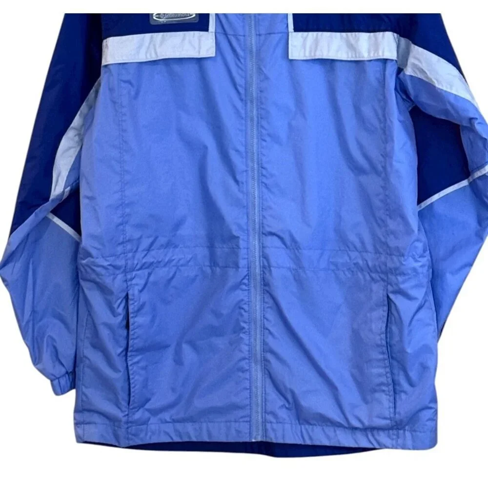 Columbia Sportswear Women's Hooded Windbreaker Jacket Tone Blue Size 14/16